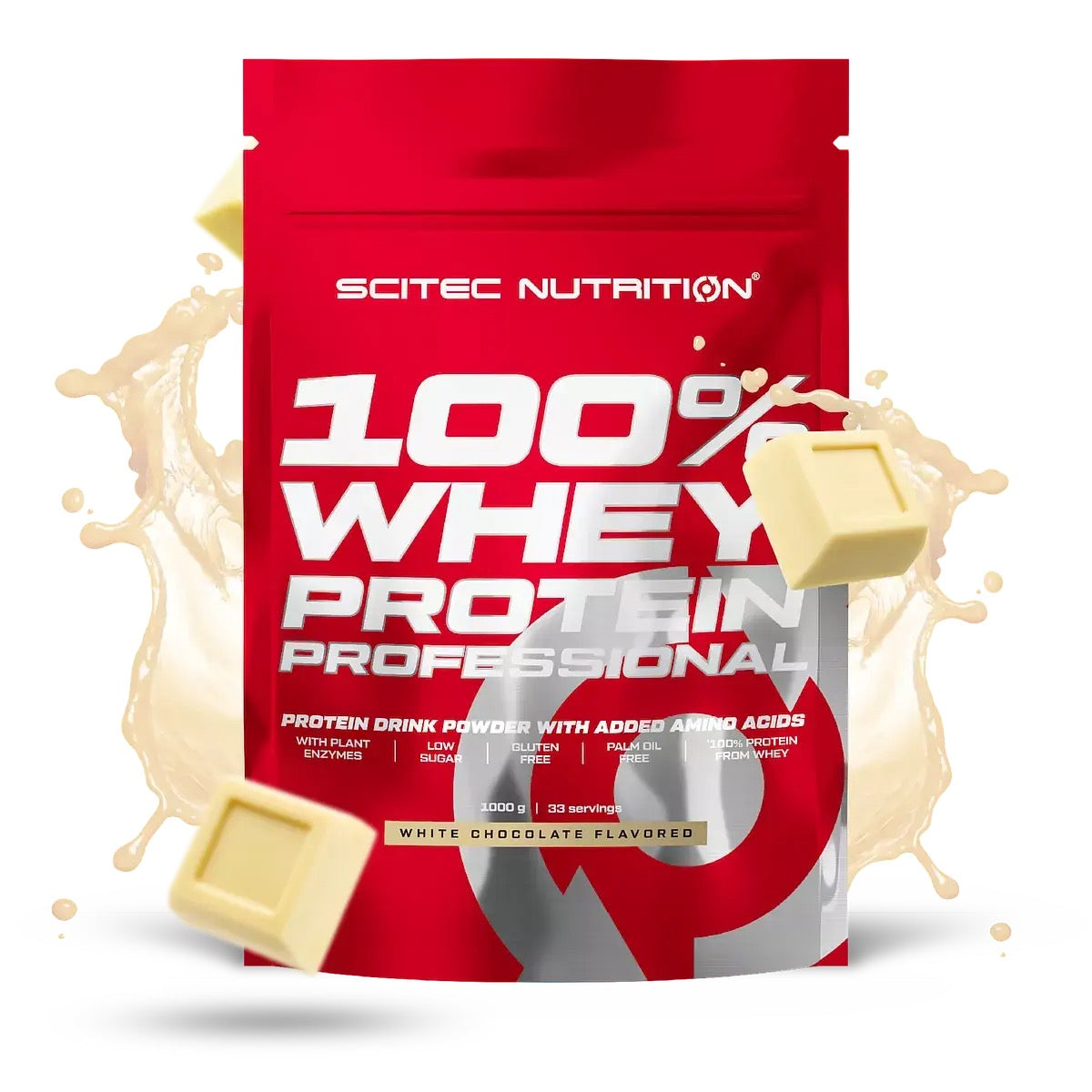 Scitec 100% Whey Protein Professional 1000g Weiße Schokolade