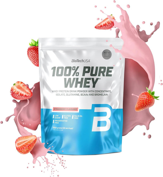 Biotech 100% Pure Whey 1000g Strawberry